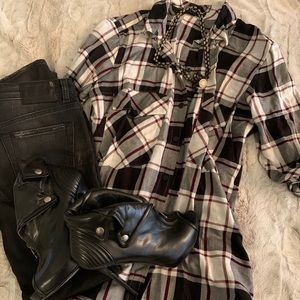 Sanctuary Plaid blouse